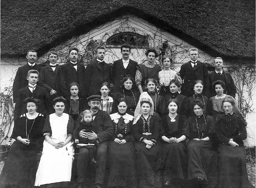 Familiefoto fra Søgård i Ramløse, 1897